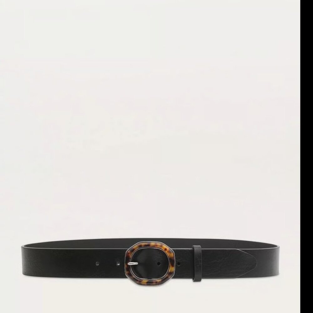 rag & bone Audrey Belt Black Tortoise Size S